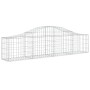 Gabion baskets 12 pcs arch shape iron 200x30x40/60 cm by vidaXL, Pots and planters - Ref: Foro24-3145377, Price: 579,17 €, Di...