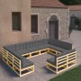 Garden furniture set 11 pieces and cushions solid pine wood by vidaXL, Garden sets - Ref: Foro24-3077224, Price: 1,00 €, Disc...