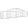 Gabion baskets 6 pcs arch shape iron 200x30x40/60 cm by vidaXL, Pots and planters - Ref: Foro24-3145371, Price: 287,74 €, Dis...