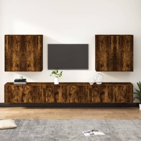 8-piece TV furniture set made of smoked oak plywood by vidaXL, TV Furniture - Ref: Foro24-3188707, Price: 378,83 €, Discount: %