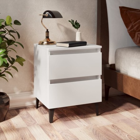 White plywood bedside table 40x35x50 cm by vidaXL, Nightstands - Ref: Foro24-805869, Price: 59,48 €, Discount: %