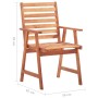 Garden dining chairs and cushions 4 pcs solid acacia wood by vidaXL, Garden chairs - Ref: Foro24-3078324, Price: 244,04 €, Di...