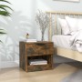 Bedside table made of plywood in a smoked oak color by vidaXL, Nightstands - Ref: Foro24-817045, Price: 40,45 €, Discount: %