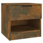 Mesita de noche madera contrachapada color roble ahumado de vidaXL, Mesitas de noche - Ref: Foro24-817045, Precio: 40,45 €, D...