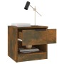 Bedside table made of plywood in a smoked oak color by vidaXL, Nightstands - Ref: Foro24-817045, Price: 40,45 €, Discount: %