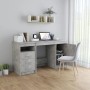 Concrete gray engineered wood desk 140x50x76 cm by vidaXL, Desks - Ref: Foro24-3054784, Price: 134,65 €, Discount: %