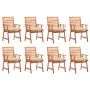 Garden dining chairs and cushions 8 pcs solid acacia wood by vidaXL, Garden chairs - Ref: Foro24-3078391, Price: 546,01 €, Di...