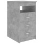 Concrete gray engineered wood desk 140x50x76 cm by vidaXL, Desks - Ref: Foro24-3054784, Price: 134,65 €, Discount: %