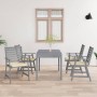 Garden dining chairs with cushions 4 pcs solid acacia wood by vidaXL, Garden chairs - Ref: Foro24-3078406, Price: 350,11 €, D...