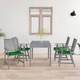 Garden dining chairs with cushions 4 pcs solid acacia wood by vidaXL, Garden chairs - Ref: Foro24-3078409, Price: 338,27 €, D...