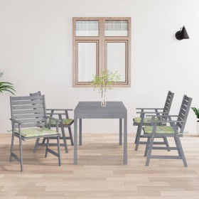 Garden dining chairs with cushions 4 pcs solid acacia wood by vidaXL, Garden chairs - Ref: Foro24-3078416, Price: 352,47 €, D...