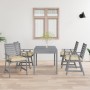 Garden dining chairs with cushions 4 pcs solid acacia wood by vidaXL, Garden chairs - Ref: Foro24-3078421, Price: 309,38 €, D...