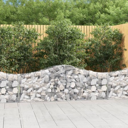 Gabion baskets 14 pcs arch shape iron 200x30x60/80 cm by vidaXL, Pots and planters - Ref: Foro24-3145400, Price: 1,00 €, Disc...