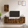 5-piece TV furniture set made of smoked oak plywood by vidaXL, TV Furniture - Ref: Foro24-3188571, Price: 177,08 €, Discount: %