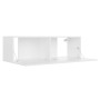 Set de muebles de salón TV 3 piezas madera de ingeniería blanco de vidaXL, Muebles TV - Ref: Foro24-3078659, Precio: 143,35 €...