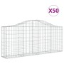 Gabionenkörbe 50 Stück Bogenform Eisen 200x30x80/100 cm von vidaXL, Töpfe und Pflanzgefäße - Ref: Foro24-3145428, Preis: 3,00...