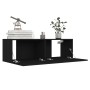 Set de muebles de salón TV 8 piezas madera ingeniería negro de vidaXL, Muebles TV - Ref: Foro24-3078775, Precio: 349,75 €, De...