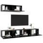 Set de muebles de salón TV 3 pzas madera de ingeniería negro de vidaXL, Muebles TV - Ref: Foro24-3078808, Precio: 173,97 €, D...