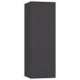 Muebles de salón 4 pzas madera ingeniería gris 30,5x30x90 cm de vidaXL, Muebles TV - Ref: Foro24-3078951, Precio: 192,99 €, D...