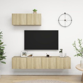 Sonoma Oak 2-Piece Living Room Furniture Set by vidaXL, TV Furniture - Ref: Foro24-3079016, Price: 141,23 €, Discount: %