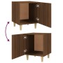 Nightstands 2 pcs brown oak plywood by vidaXL, Nightstands - Ref: Foro24-817314, Price: 46,61 €, Discount: %