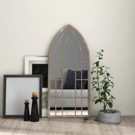 Sand-colored iron mirror for indoor use 100x45 cm by vidaXL, Mirrors - Ref: Foro24-3093523, Price: 103,99 €, Discount: %