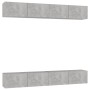 Living room furniture set 4 pieces concrete gray 100x30x30 cm by vidaXL, TV Furniture - Ref: Foro24-3079061, Price: 151,00 €,...