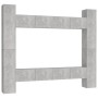 Set de muebles de salón 8 pzas madera ingeniería gris hormigón de vidaXL, Muebles TV - Ref: Foro24-3079071, Precio: 358,56 €,...