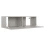 Set de muebles de salón 3 pzas madera ingeniería gris hormigón de vidaXL, Muebles TV - Ref: Foro24-3079076, Precio: 118,54 €,...