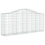 Gabionenkörbe 4 Stück Bogenform Eisen 200x30x80/100 cm von vidaXL, Töpfe und Pflanzgefäße - Ref: Foro24-3145411, Preis: 275,1...