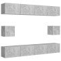 Betongraues 6-teiliges Wohnzimmermöbelset von vidaXL, TV-Möbel - Ref: Foro24-3079104, Preis: 184,09 €, Rabatt: %