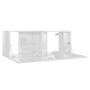 Muebles de salón 3 pzas madera ingeniería blanco brillo de vidaXL, Muebles TV - Ref: Foro24-3079284, Precio: 126,09 €, Descue...