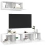 Set de muebles de salón 3 pzas madera ingeniería blanco brillo de vidaXL, Muebles TV - Ref: Foro24-3079331, Precio: 169,65 €,...