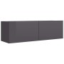 5-Piece TV Cabinet Set Glossy Gray Chipboard by vidaXL, TV Furniture - Ref: Foro24-3079562, Price: 165,99 €, Discount: %