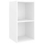 Muebles de salón 3 piezas madera de ingeniería blanco brillo de vidaXL, Muebles TV - Ref: Foro24-3079628, Precio: 122,42 €, D...