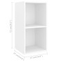 Muebles de salón 3 piezas madera de ingeniería blanco brillo de vidaXL, Muebles TV - Ref: Foro24-3079628, Precio: 122,42 €, D...