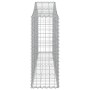 Gabion baskets 15 units, arched shape, iron, 200x30x80/100 cm by vidaXL, Pots and planters - Ref: Foro24-3145422, Price: 1,00...