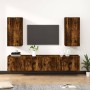 Set de muebles de TV 4 pzas madera contrachapada roble ahumado de vidaXL, Muebles TV - Ref: Foro24-3188699, Precio: 214,69 €,...