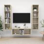 3-piece living room furniture set in Sonoma oak engineered wood by vidaXL, TV Furniture - Ref: Foro24-3079757, Price: 160,08 ...