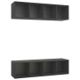 Muebles de salón de pared 2 uds madera ingeniería gris de vidaXL, Muebles TV - Ref: Foro24-3079783, Precio: 112,37 €, Descuen...