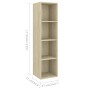 Muebles de salón de pared 2 uds madera ingeniería roble Sonoma de vidaXL, Muebles TV - Ref: Foro24-3079784, Precio: 115,14 €,...