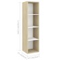 Living room furniture wall 2 units white and Sonoma oak by vidaXL, TV Furniture - Ref: Foro24-3079786, Price: 120,99 €, Disco...