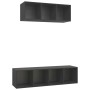 Juego de muebles de salón 2 piezas madera de ingeniería gris de vidaXL, Muebles TV - Ref: Foro24-3079792, Precio: 99,99 €, De...