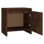 Smoked oak engineered wood bedside table 45x34x44.5 cm by vidaXL, Nightstands - Ref: Foro24-813044, Price: 28,42 €, Discount: %