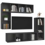 Juego de muebles de salón 4 pzas madera de ingeniería gris de vidaXL, Muebles TV - Ref: Foro24-3079819, Precio: 189,12 €, Des...