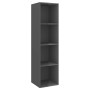 Muebles de salón 4 piezas madera de ingeniería gris brillo de vidaXL, Muebles TV - Ref: Foro24-3079825, Precio: 199,72 €, Des...