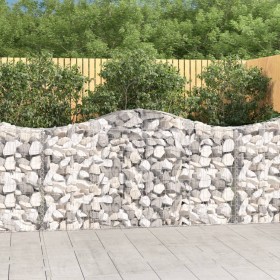 Gabion baskets 12 pcs iron arch shape 200x30x100/120 cm by vidaXL, Pots and planters - Ref: Foro24-3145440, Price: 923,99 €, ...