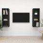 Wall living room furniture 2 pieces black engineered wood by vidaXL, TV Furniture - Ref: Foro24-3079854, Price: 93,99 €, Disc...