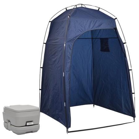 Inodoro portátil para camping con tienda 10+10 L de vidaXL, Duchas y retretes portátiles - Ref: Foro24-3081889, Precio: 127,8...