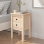 Solid pine wood bedside table 40x35x61.5 cm by vidaXL, Nightstands - Ref: Foro24-813689, Price: 57,57 €, Discount: %